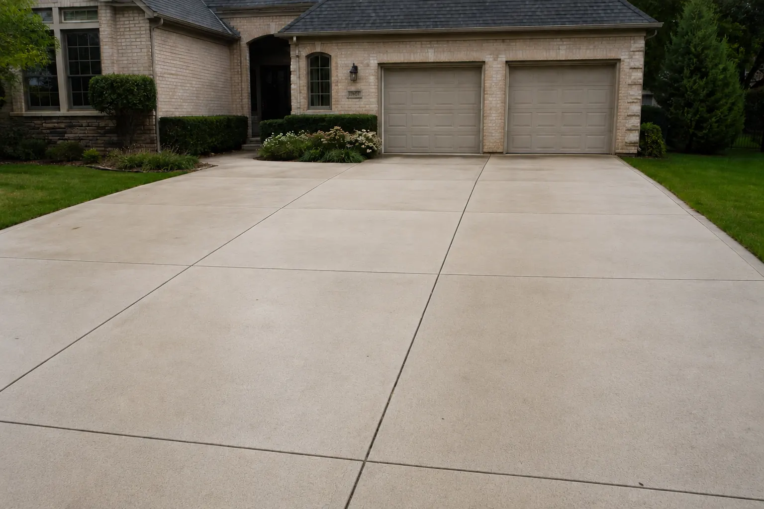 Pressure Washing after, Concrete driveway pressure washing, Indianapolis, IN